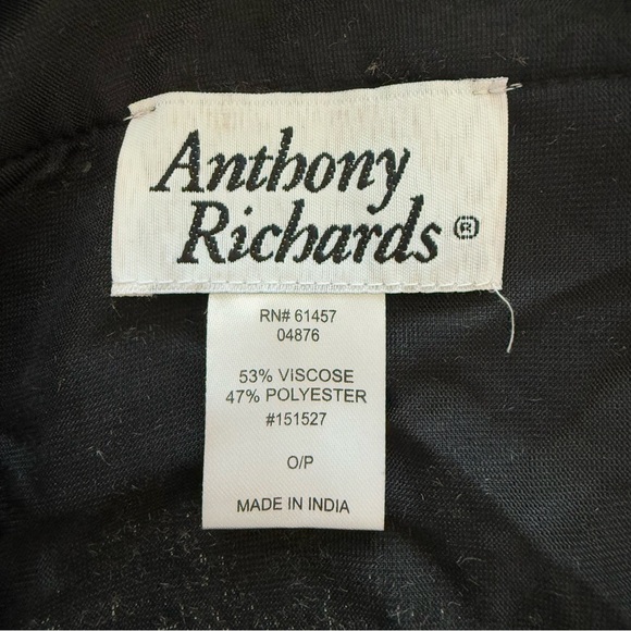 Vintage Anthony Richards Velvet Floral Kimono One Size Fairy Whimsigoth Gothic - Picture 5 of 6